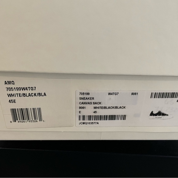 Alexander McQueen Black and White Men's Shoes - Picture 4 of 5